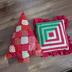 Cottagecore Christmas Pillows Set Of Two